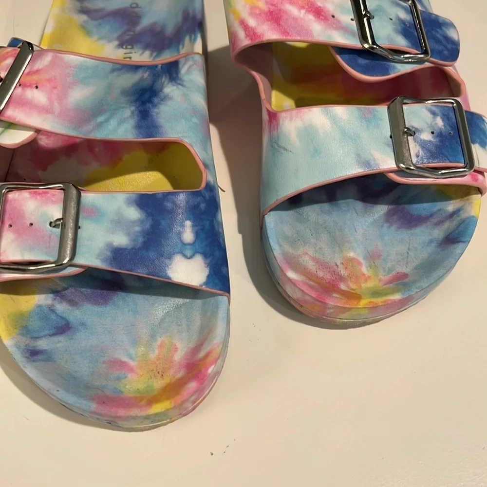 COPY - Madden Girl Teddy Buckle Sandals! Tie-dye size 7! - Picture 3 of 6